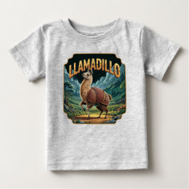 Llamadillo Illustration Combo Creature Funny T Shirt