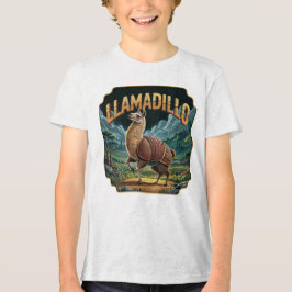 Llamadillo Illustration Combo Creature Funny T Shirt