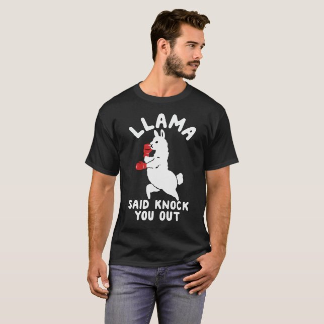 LLamaen sade knackning dig ut Tee (Hel framsida)