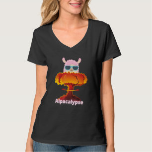 Llamageddon Konstig Alpaca Llama L T Shirt