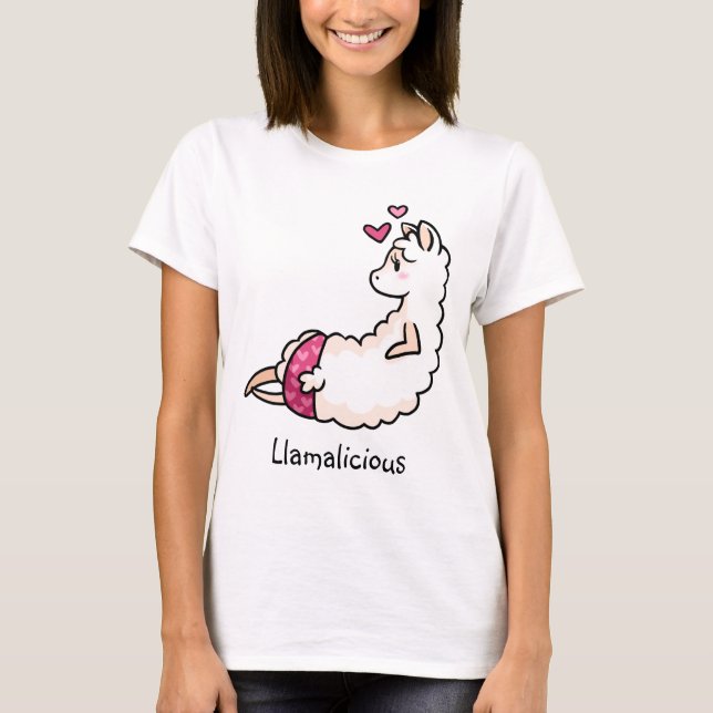 Llamalicious T-tröja Tröja (Framsida)