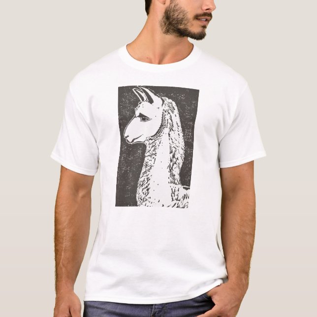 Llamamanar T-tröja T Shirt (Framsida)