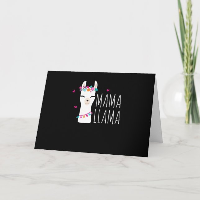 Llamapresent | Mama Llama Kort (Framsida)