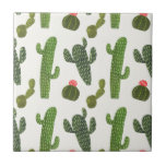 Llamarama Collection | Cute Cactus Kakelplatta<br><div class="desc">Njut av den här färska,  söta caktuarien på en produkt eller på ett konstgjort biet för att förbättra och utöka världen runt omkring dig. Artist: Victoria Borges</div>