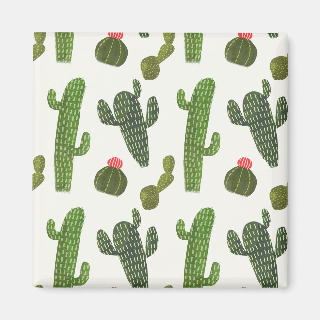 Llamarama Collection | Cute Cactus Magnet (Framsidan)
