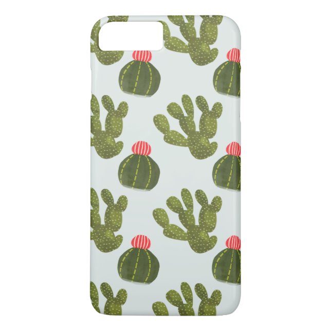 Llamarama Collection | Cute Cactus Mönster Case-Mate iPhone Skal (Baksida)