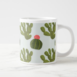 Llamarama Collection   Cute Cactus Mönster Jumbo Mugg
