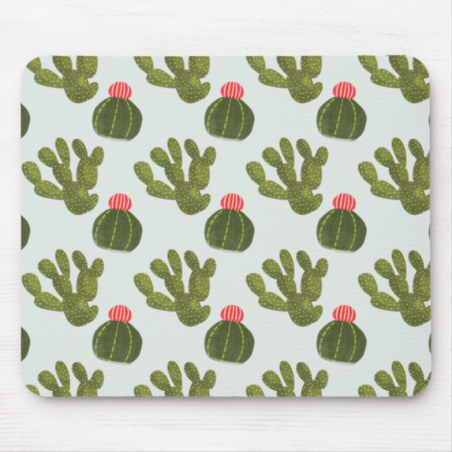 Llamarama Collection | Cute Cactus Mönster Musmatta (Framsidan)