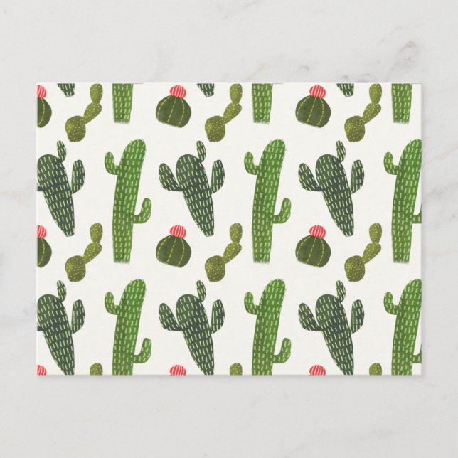Llamarama Collection | Cute Cactus Vykort (Framsida)