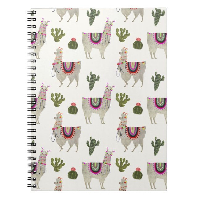 Llamarama Collection | Cute Lllamas Anteckningsbok (Framsidan)