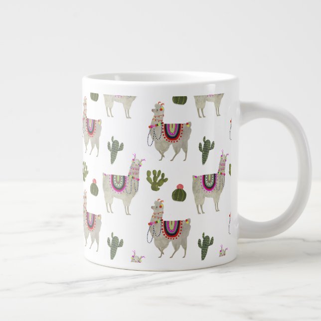 Llamarama Collection | Cute Lllamas Jumbo Mugg (Höger)