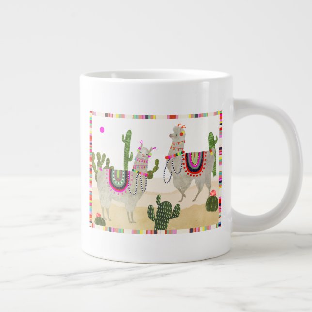 Llamarama Collection | Cute Lllamas Jumbo Mugg (Höger)