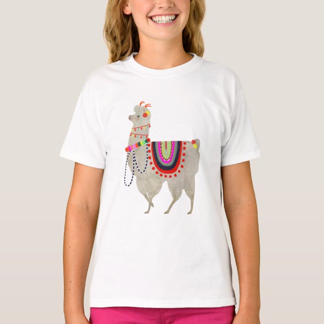 Llamarama Collection | Cute Lllamas T Shirt (Framsida)