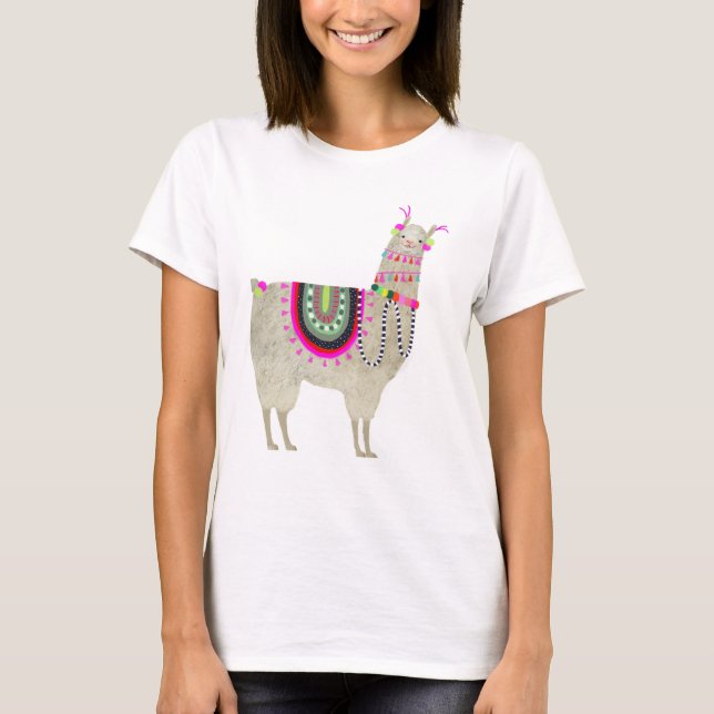 Llamarama Collection | Cute Lllamas T Shirt (Framsida)