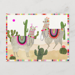 Llamarama Collection Cute Lllamas Vykort
