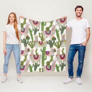 Llamarama Collection Mönster Fleecefilt