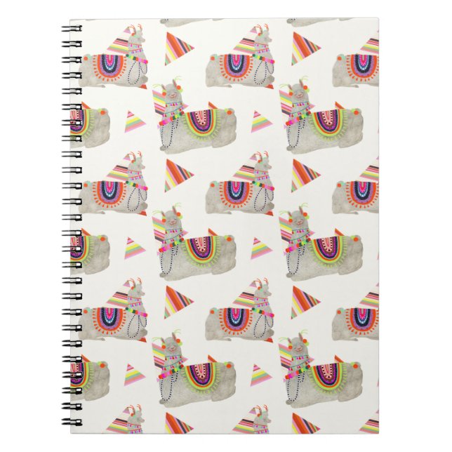 Llamarama Collection Mönster II Anteckningsbok (Framsidan)
