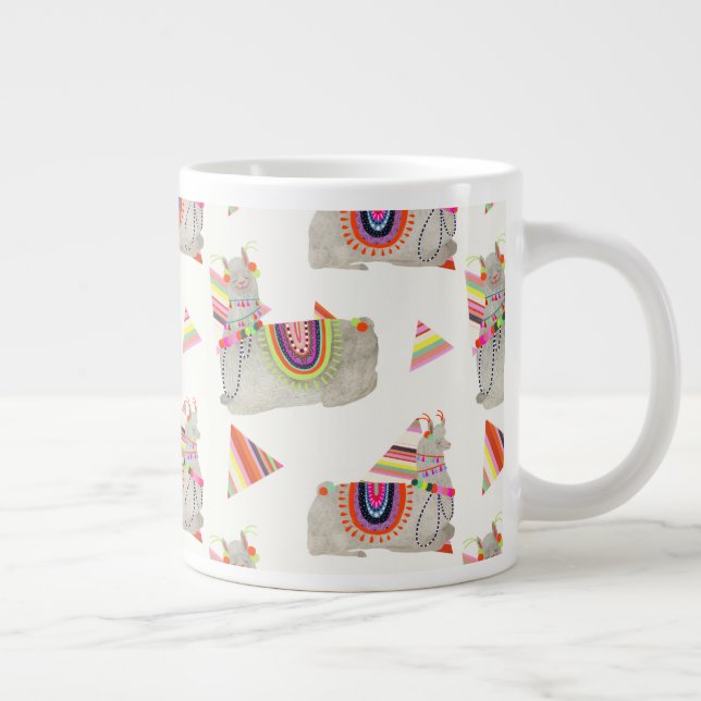 Llamarama Collection Mönster II Jumbo Mugg (Höger)