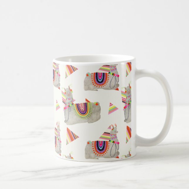 Llamarama Collection Mönster II Kaffemugg (Höger)