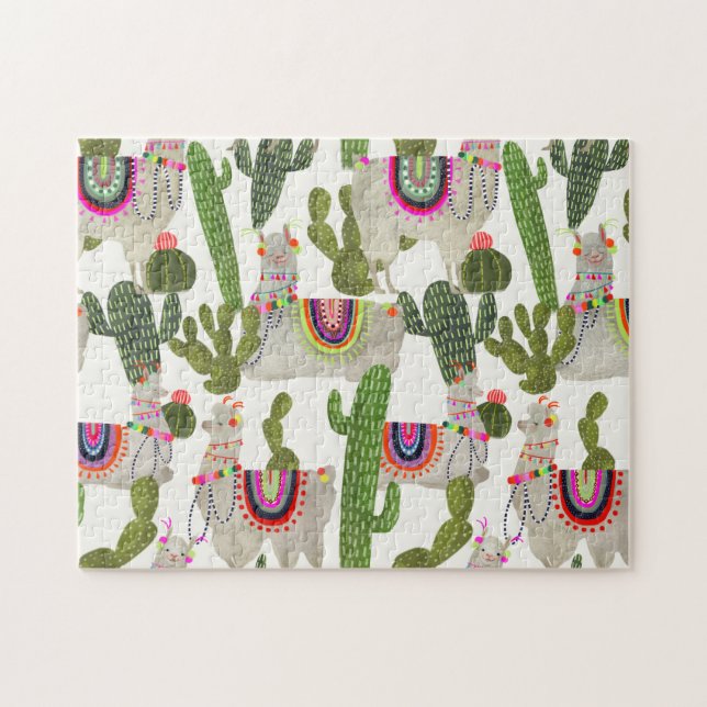 Llamarama Collection Mönster Pussel (Horisontell)