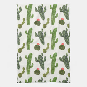Llamarama-samling Cute Cactus Kökshandduk