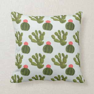 Llamarama-samling Cute Cactus Mönster Kudde