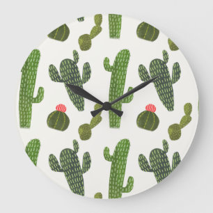 Llamarama-samling Cute Cactus Stor Klocka