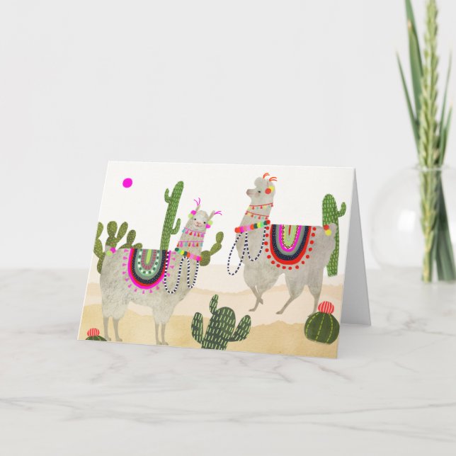 Llamarama-samling| Cute Lllamas Kort (Framsida)