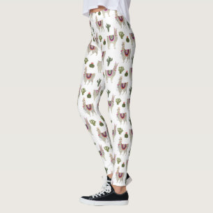 Llamarama-samling Cute Lllamas Leggings