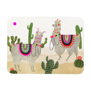 Llamarama-samling Cute Lllamas Magnet