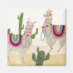Llamarama-samling Cute Lllamas Magnet