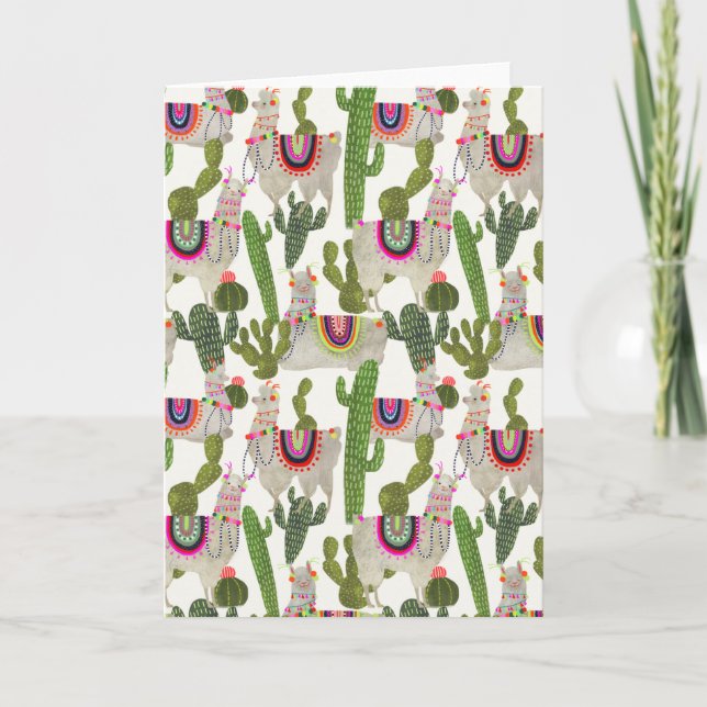 Llamarama-samlingen Mönster Kort (Framsida)