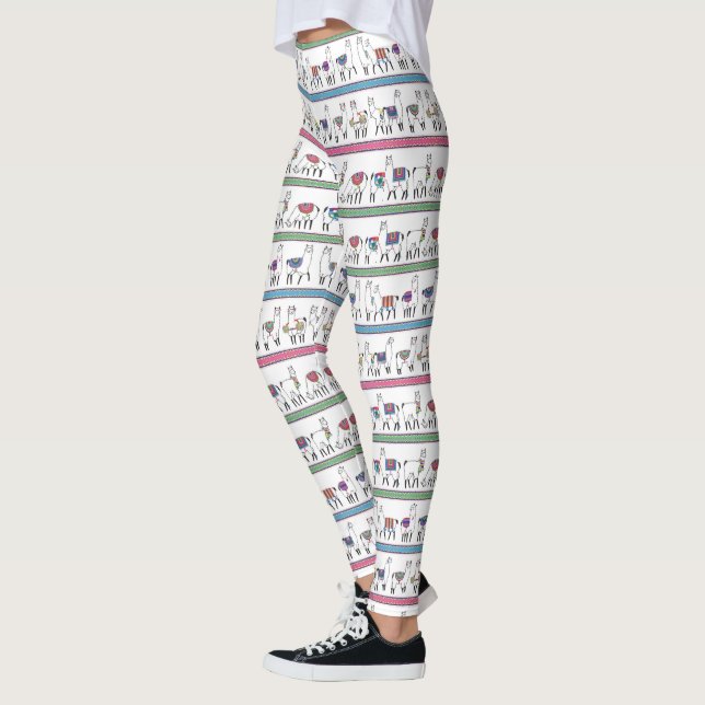 Llamarandmönster Leggings (Vänster)