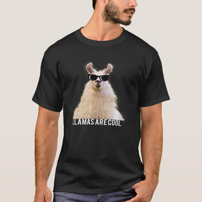 Llamas är Coola T Shirt (Framsida)