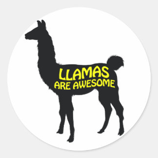 Llamas är fantastisk! runt klistermärke