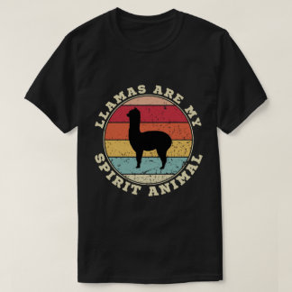 Llamas är mitt andliga djur T-Shirt