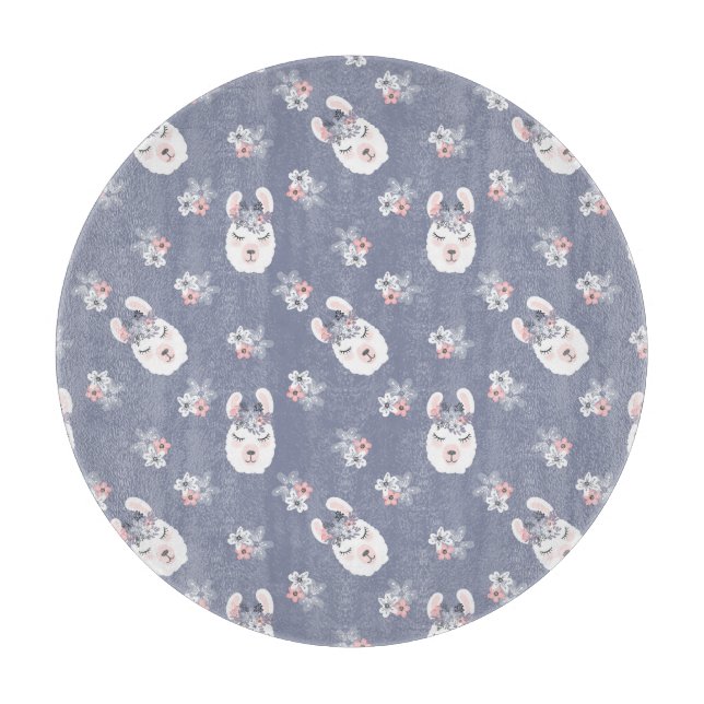 Llamas- & blommamönster (Framsidan)