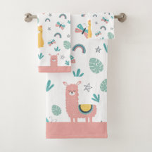 Llamas Cats Alapaca Rosa Trim Animals Boho Girly