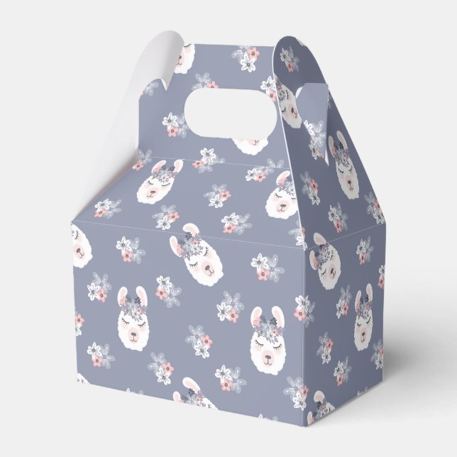 Llamas & Flowers Mönster Presentaskar (Framsidan Sidan)