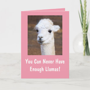 Llamas-födelsedagen Kort