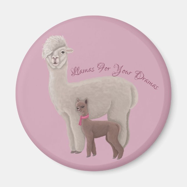 Llamas för dina dramatiker magnet (Framsidan)