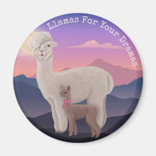 Llamas för dina dramer magnet