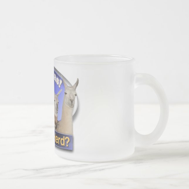 Llamas HAR DIG ATT SAMLAS? PÅTÄNKT VITS Frostad Glasmugg (Höger)