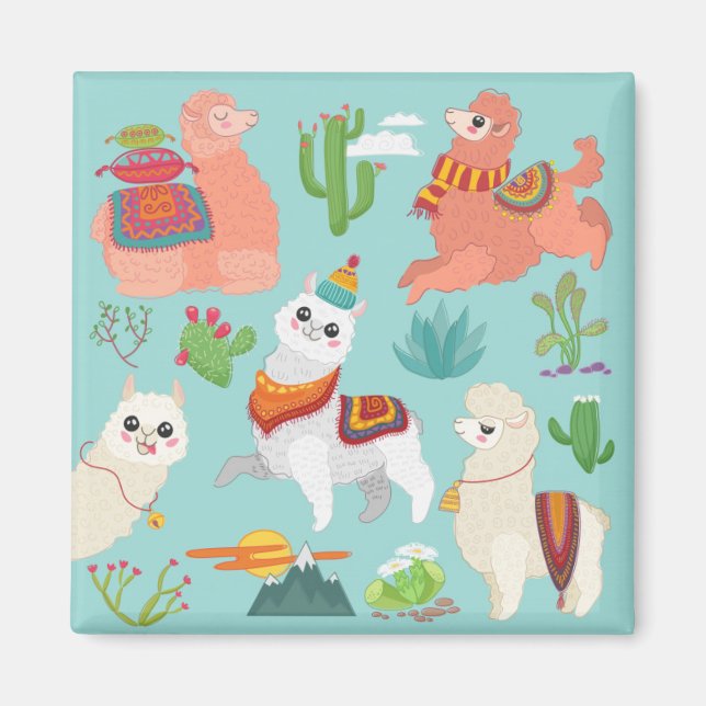 Llamas Magnet (Framsidan)