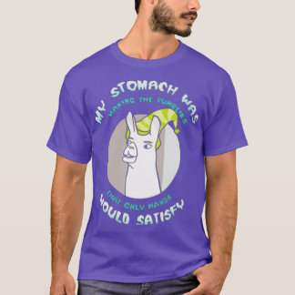 Llamas med Hats Min stomach Skapar. T Shirt
