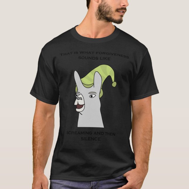 Llamas med hattar - &quot;Det är vad förlåtelse är T Shirt (Framsida)