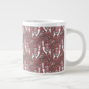 Llamas Mönster Jumbo Mugg