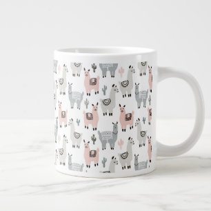 Llamas Mönster Jumbo Mugg