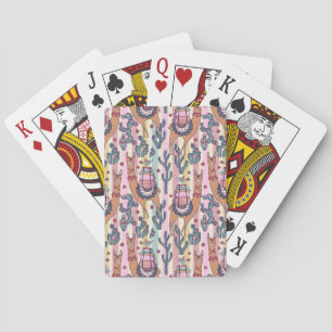 Llamas på randmönster casinokort