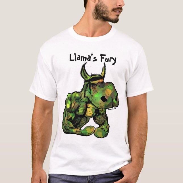 Llamas raseri t-shirt (Framsida)